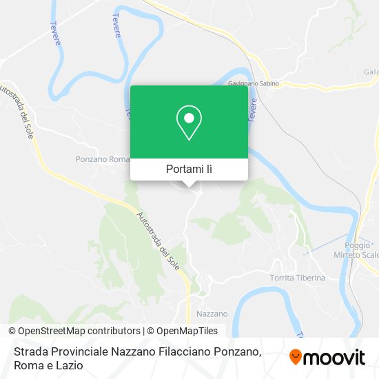 Mappa Strada Provinciale Nazzano Filacciano Ponzano