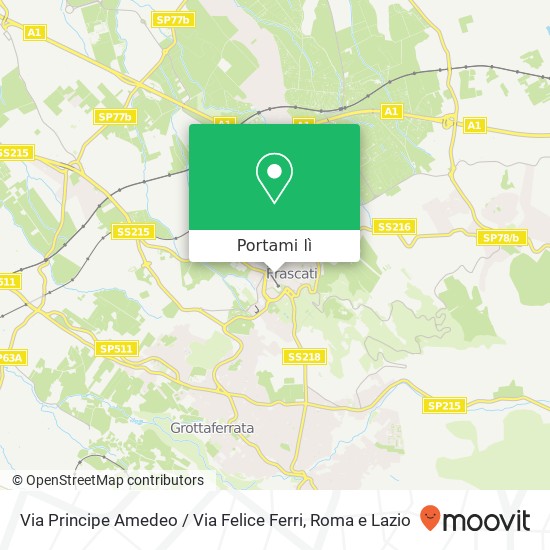 Mappa Via Principe Amedeo / Via Felice Ferri