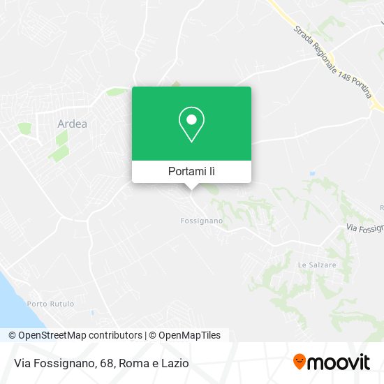 Mappa Via Fossignano, 68