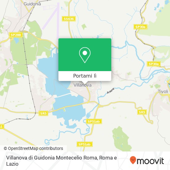 Mappa Villanova di Guidonia Montecelio Roma