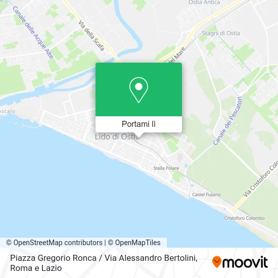 Mappa Piazza Gregorio Ronca / Via Alessandro Bertolini