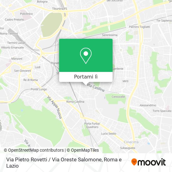 Mappa Via Pietro Rovetti / Via Oreste Salomone