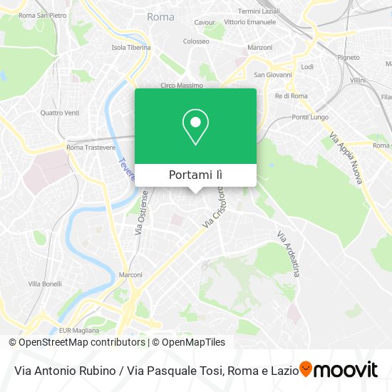 Mappa Via Antonio Rubino / Via Pasquale Tosi