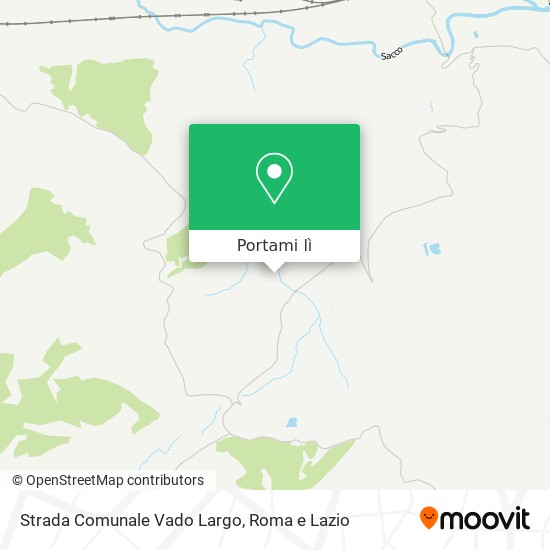 Mappa Strada Comunale Vado Largo