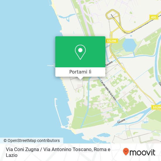 Mappa Via Coni Zugna / Via Antonino Toscano