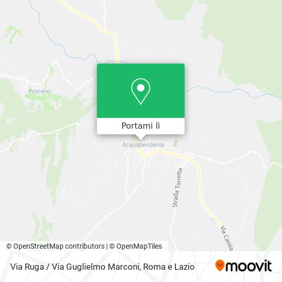 Mappa Via Ruga / Via Guglielmo Marconi