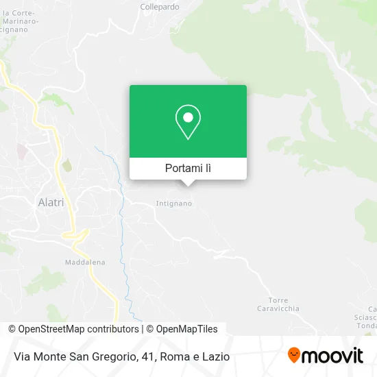 Mappa Via Monte San Gregorio, 41