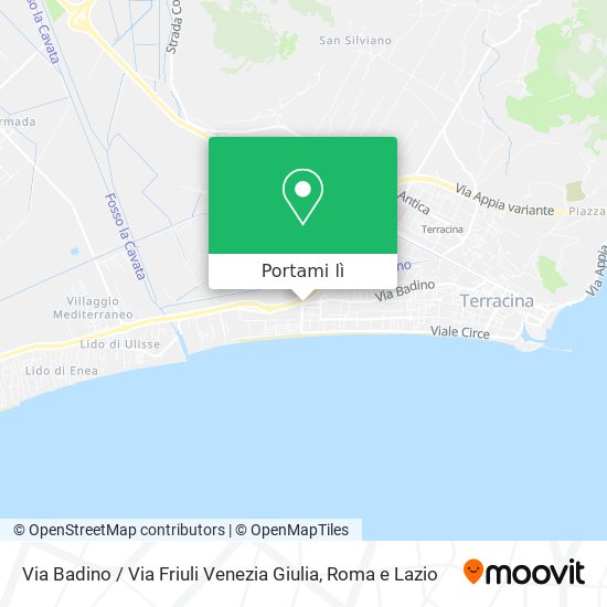 Mappa Via Badino / Via Friuli Venezia Giulia