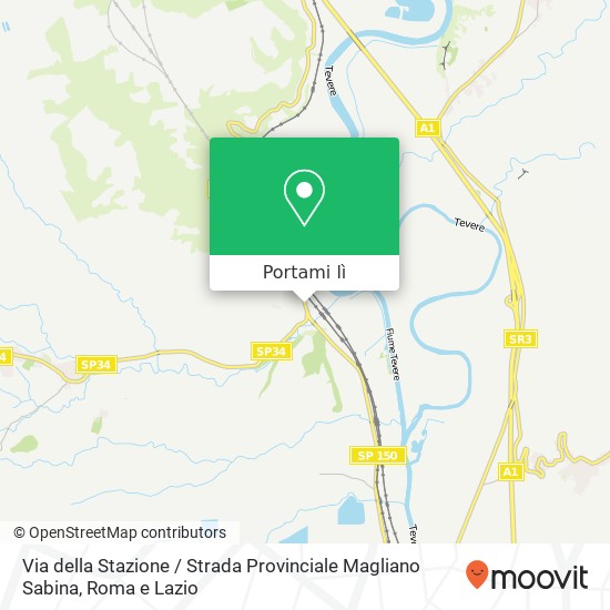 Mappa Via della Stazione / Strada Provinciale Magliano Sabina