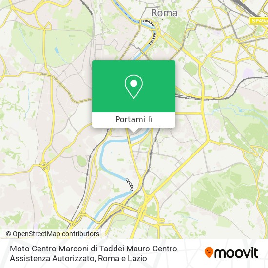 Mappa Moto Centro Marconi di Taddei Mauro-Centro Assistenza Autorizzato