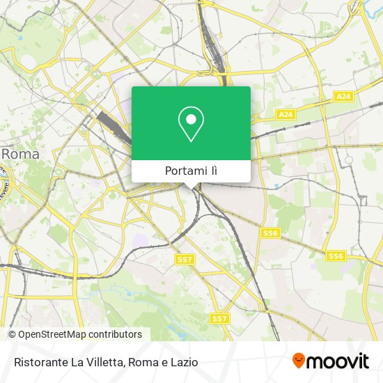 Mappa Ristorante La Villetta