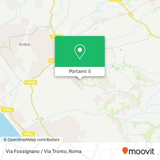 Mappa Via Fossignano / Via Tronto