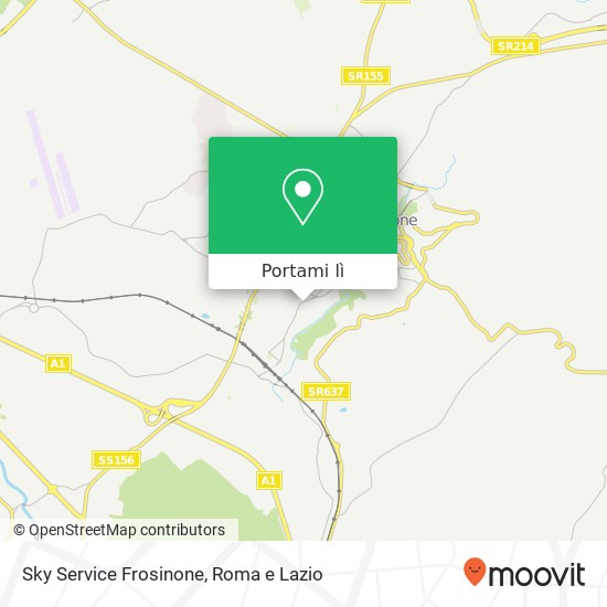 Mappa Sky Service Frosinone