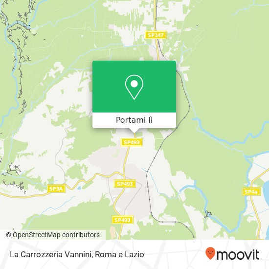 Mappa La Carrozzeria Vannini