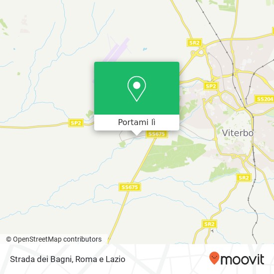 Mappa Strada dei Bagni