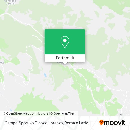 Mappa Campo Sportivo Picozzi Lorenzo