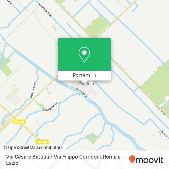 Mappa Via Cesare Battisti / Via Filippo Corridoni