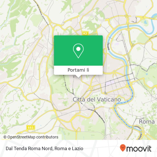 Mappa Dal Tenda Roma Nord