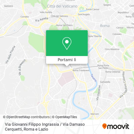 Mappa Via Giovanni Filippo Ingrassia / Via Damaso Cerquetti