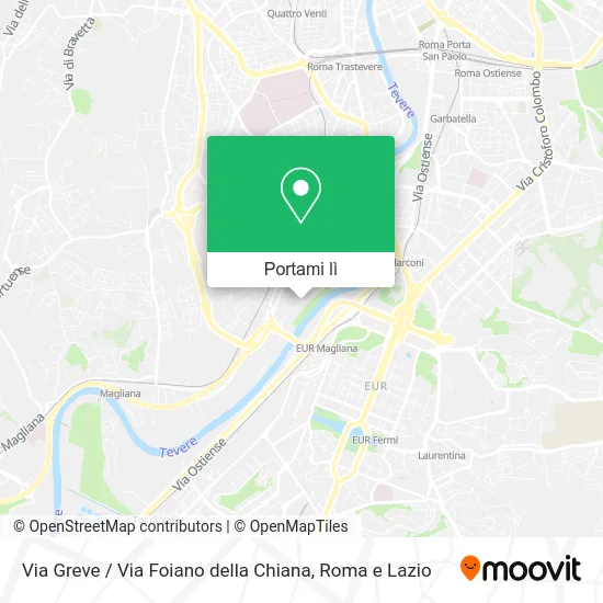 Mappa Via Greve / Via Foiano della Chiana