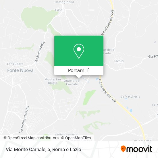 Mappa Via Monte Carnale, 6