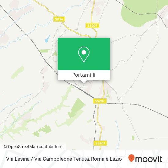 Mappa Via Lesina / Via Campoleone Tenuta