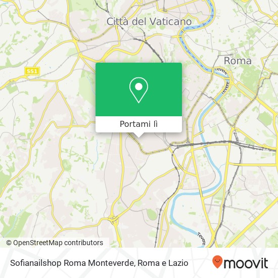 Mappa Sofianailshop Roma Monteverde