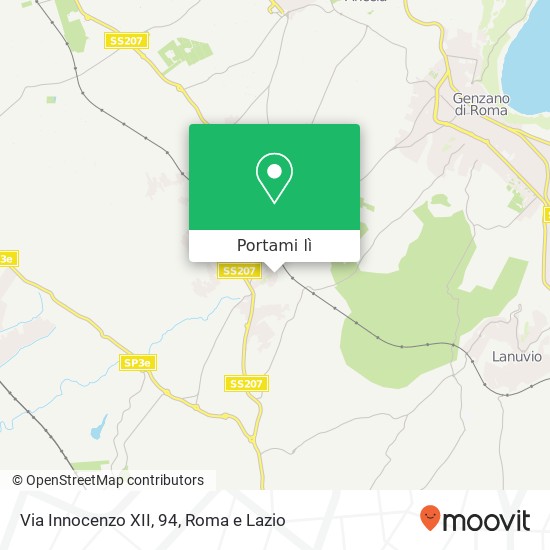 Mappa Via Innocenzo XII, 94
