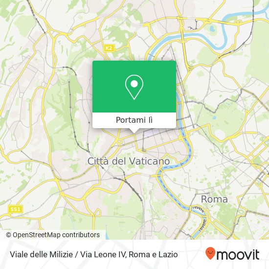 Mappa Viale delle Milizie / Via Leone IV