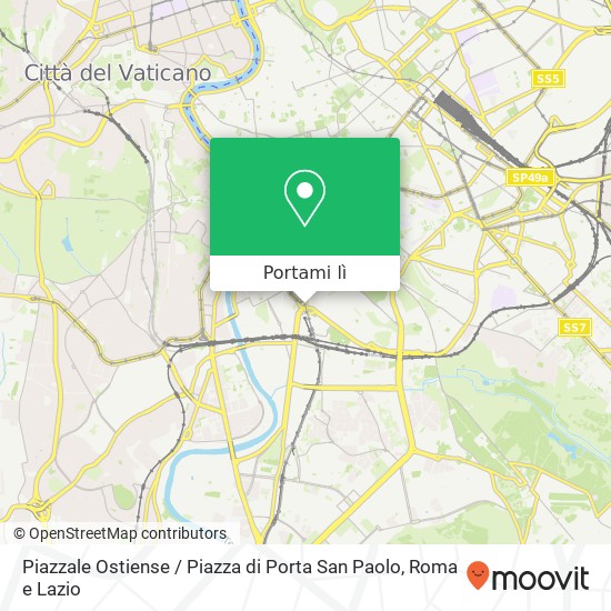 Mappa Piazzale Ostiense / Piazza di Porta San Paolo