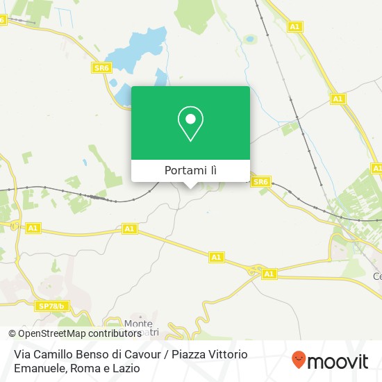 Mappa Via Camillo Benso di Cavour / Piazza Vittorio Emanuele