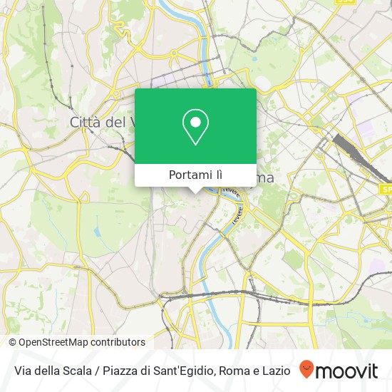 Mappa Via della Scala / Piazza di Sant'Egidio