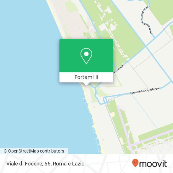 Mappa Viale di Focene, 66