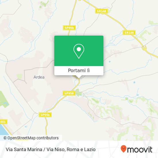 Mappa Via Santa Marina / Via Niso