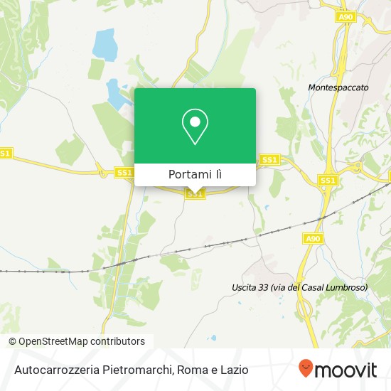 Mappa Autocarrozzeria Pietromarchi