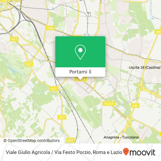 Mappa Viale Giulio Agricola / Via Festo Porzio