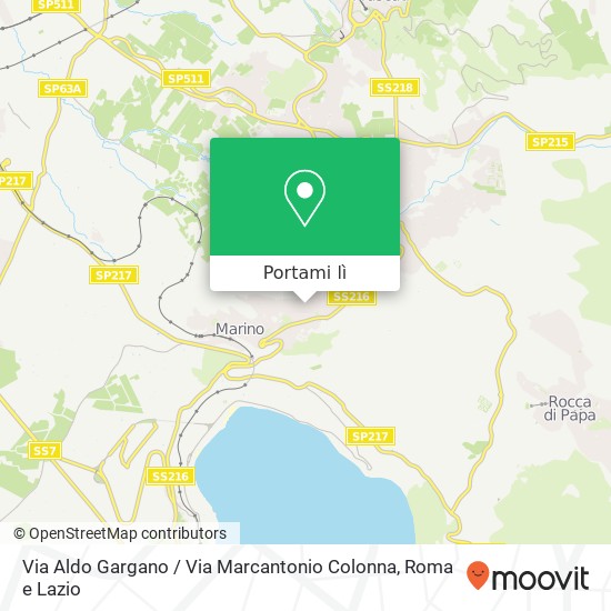 Mappa Via Aldo Gargano / Via Marcantonio Colonna