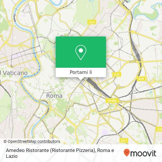 Mappa Amedeo Ristorante (Ristorante Pizzeria)
