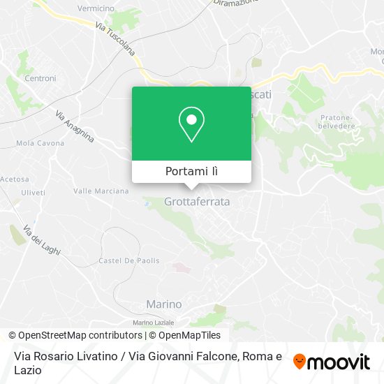 Mappa Via Rosario Livatino / Via Giovanni Falcone