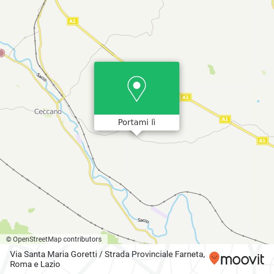 Mappa Via Santa Maria Goretti / Strada Provinciale Farneta