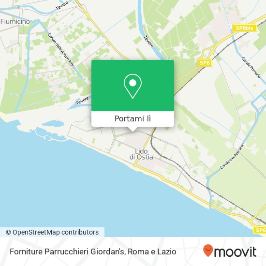 Mappa Forniture Parrucchieri Giordan's