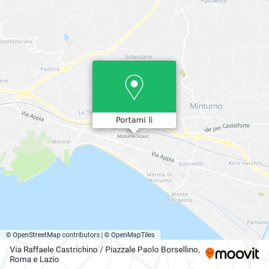 Mappa Via Raffaele Castrichino / Piazzale Paolo Borsellino
