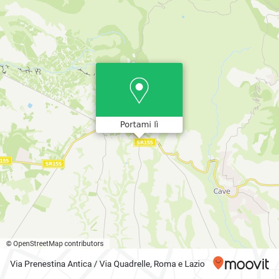 Mappa Via Prenestina Antica / Via Quadrelle