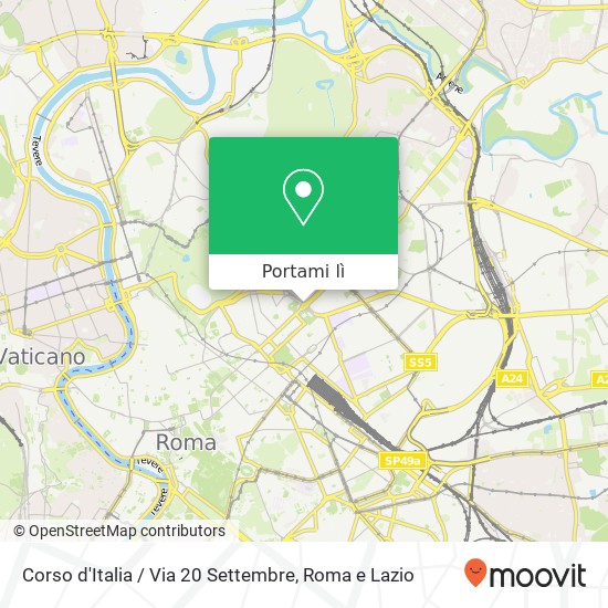 Mappa Corso d'Italia / Via 20 Settembre