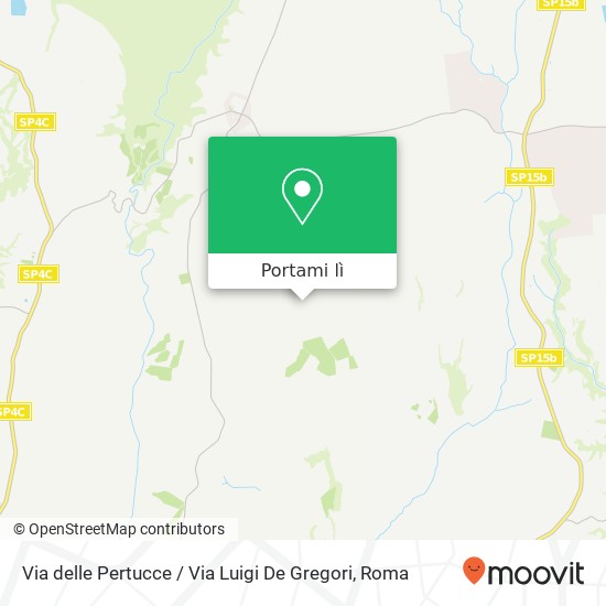 Mappa Via delle Pertucce / Via Luigi De Gregori