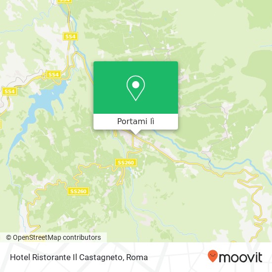 Mappa Hotel Ristorante Il Castagneto