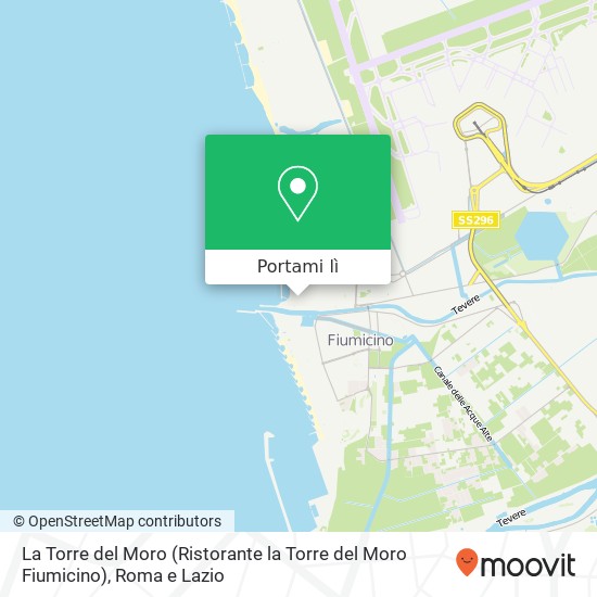 Mappa La Torre del Moro (Ristorante la Torre del Moro Fiumicino)