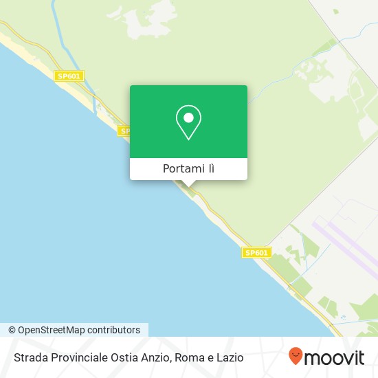 Mappa Strada Provinciale Ostia Anzio
