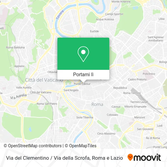 Mappa Via del Clementino / Via della Scrofa