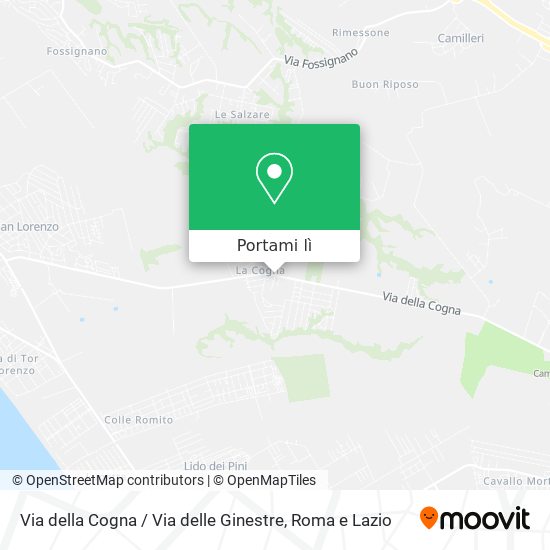 Mappa Via della Cogna / Via delle Ginestre